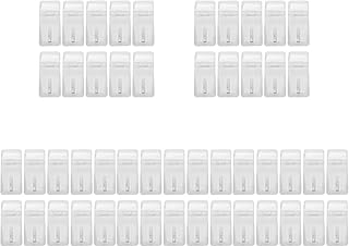 ULTECHNOVO Door Gate Bolt Lock Acrylic Hasp Buckle Mini Hinge Hasp Clear Hinge Latch Hasp Latch Buckle for Jewelry Box, Mini Cabinet (100pcs) Locking Hasp Latch