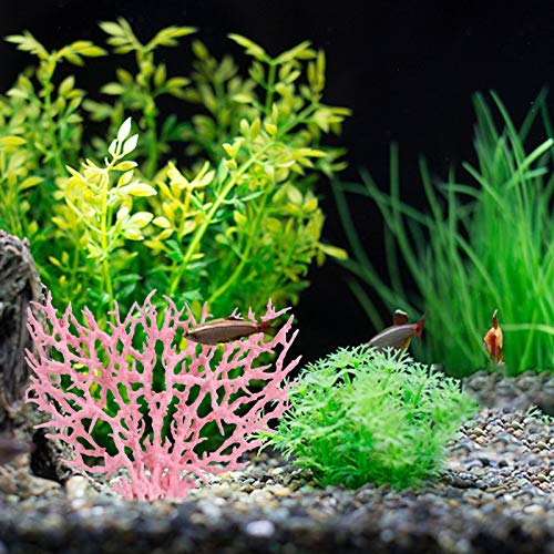 Image of Besimple Artificial Aquarium Coral Ornament Decor Plastic Fish Tank Plants Decoration for Aquarium Landscape