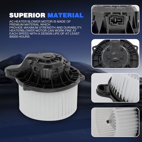 Image of 700259 Front HVAC Heater Blower Motor Compatible with 2011 2012 2013 2014 2015 2016 2017 Hyundai Azera Equus Elantra, 2014-2018 KIA Forte Cadenza Optima Forte5 Replace# 97113-2Y000