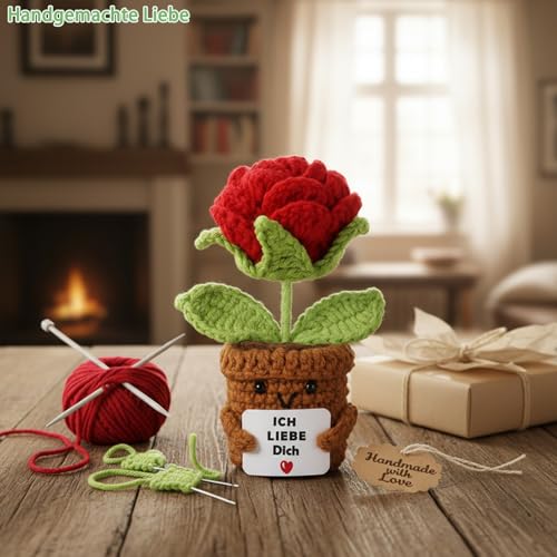 Aruigu Ich Liebe Dich Geschenke für Frauen Männer, Handgefertigte Rosen Heimat Dekoration, Partner Geschenke, Hochzeitstag, Jahrestag Geschenk für Sie Ihn, Liebes Geschenk für Ihn Sie