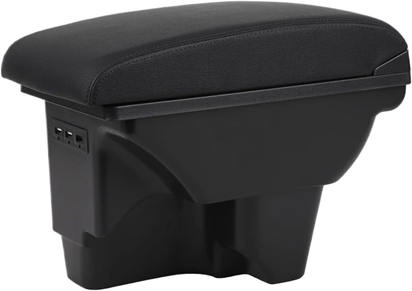 Double Layer Armrest Box For Chevrolet N400 Tornado Van 2021-2024 Console Storage Box Car Interior Accessories Central armrests boxs(A Black line)