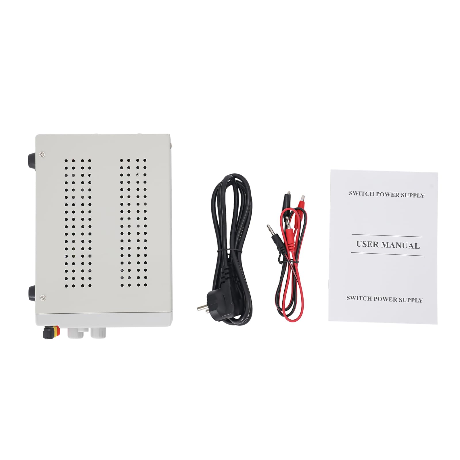 OUKANING Zasilacz DC 30 V 10 A z automatyczną funkcją Cv/Cc, zabezpieczenie przed przeciążeniem, chłodzenie wentylatorem i wyświetlaczem LED, wytrzymały zasilacz laboratoryjny z ochroną przed