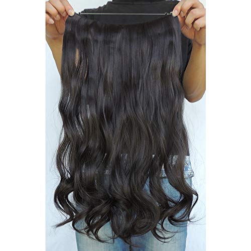Secret Halo Hair Extensions Flip in Curly Wavy Hair Extension Synthetic Women Hairpieces 20" (4A) - Thumbnail 3