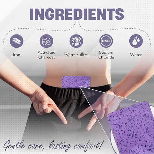 Period Cramp Relief Menstrual Patch – Heat Pads for Pain Relief & PMS | Portable Heating Pad | Emberly Self-Heating Patch for Women, Back Pain & Muscle Comfort | Adhesive, Travel-Friendly Long-Lasting - Image 6