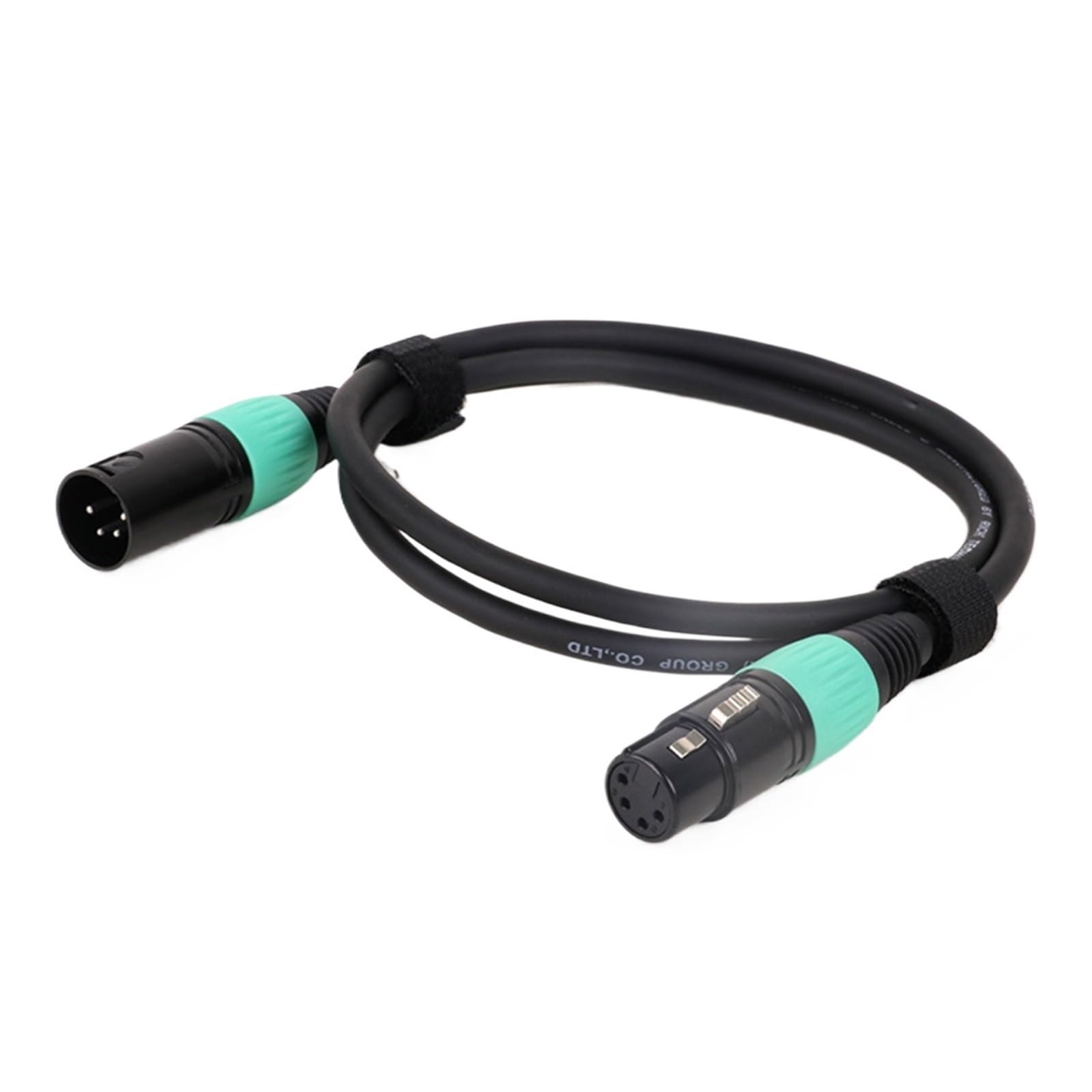 0,3M-15M 0,3M-15M Męski 4-pinowy przedłużacz złącza XLR Kabel przedłużający Audio do słuchawek (BK-GN, 15m)