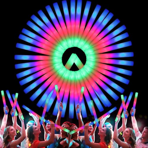 Baguettes lumineuses soirée et accessoires de glow party pour concert ou Halloween