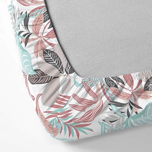 Image of DDECOR - Caledine 100% Cotton Fitted Bedsheet with 2 Pillow Covers, King Size, Multi