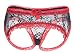 Sofishie Ruffle Back Midnight Bow-Tie Panties - Black 2 - Small