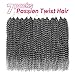 Dorsanee Ombre Gray Passion Twist Hair 18 Inch 7 Packs Water Wave Crochet Hair Long Bohemian Curly Braiding Hair for Butterfly Locs, Faux Locs, Boho Style Spring Twist Crochet Braids (TGray#)