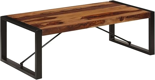 Miniatura 9 de BaraSh Mesa de centro moderna mesa de centro de madera, mesa para sala, mesa de centro simple, mesa de centro moderna de madera de 47.2 x 23.6 x