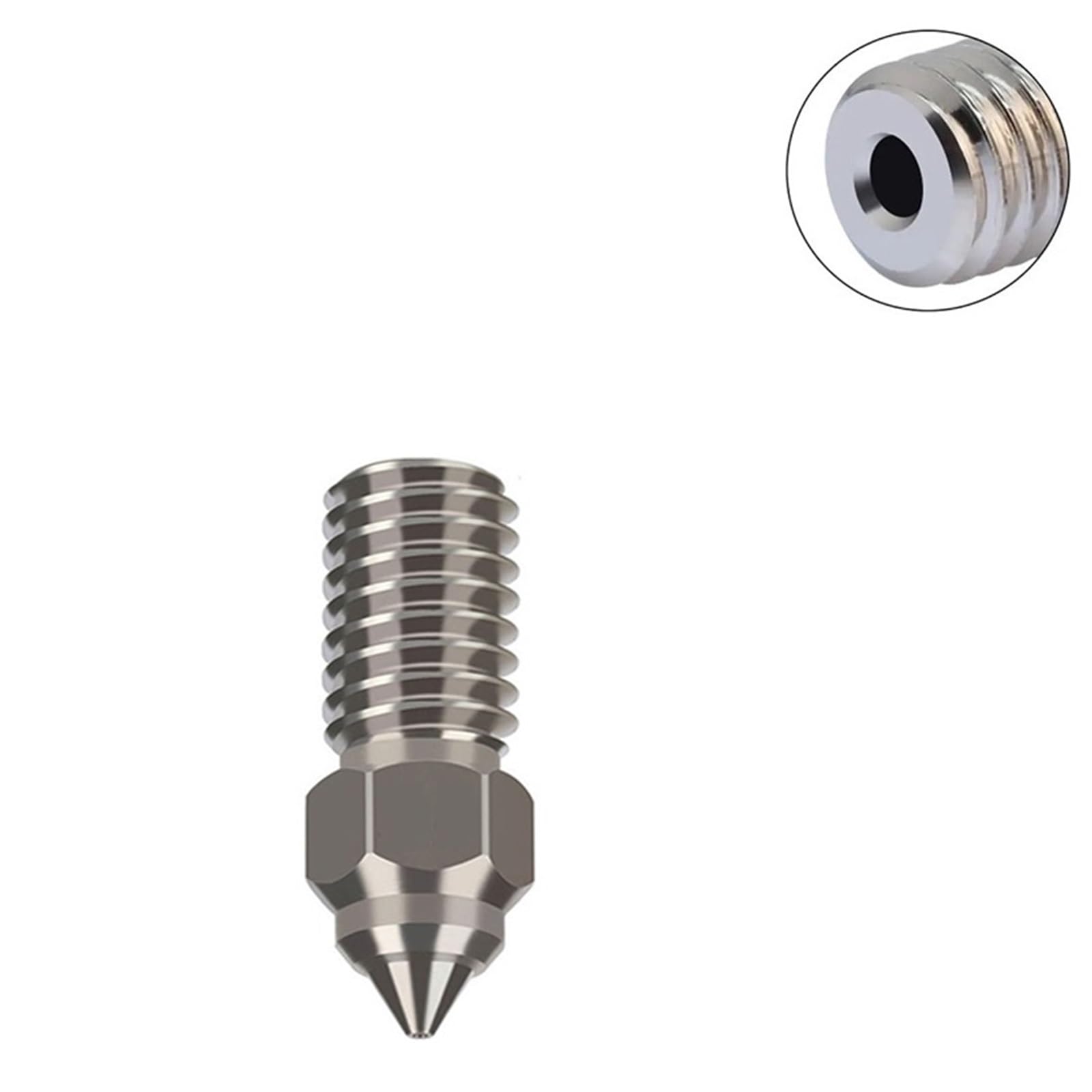 Kompatibel mit Elegoo-Düse | Neptune 4 Pro Messing Edelstahl gehärtet CHT 0,2 bis 1,0 mm(Stainless Steels 10pcs,0.6mm)