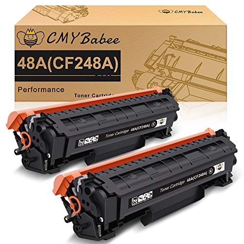 CMYBabee Compatible Toner Cartridge Replacement for HP 48A CF248A for HP Laserjet Pro M15a M15w M16a M16w MFP M29a MFP M29w MFP M28a MFP M28w Printer (Black, 2 Pack)