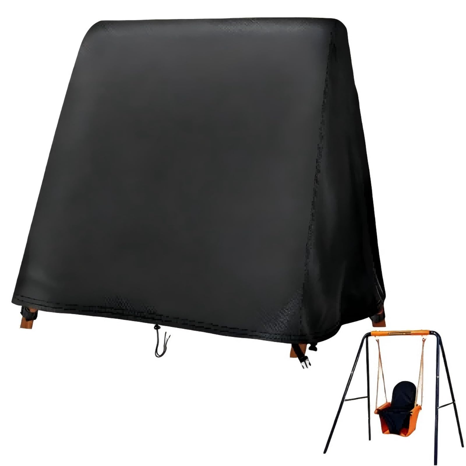 Hohong Garden Swing Cover Waterproof 190x185x185cm, Outdoor Swing Seat Covers Windproof 420D Heavy Duty Fabric Garden Chair Cover — image 1