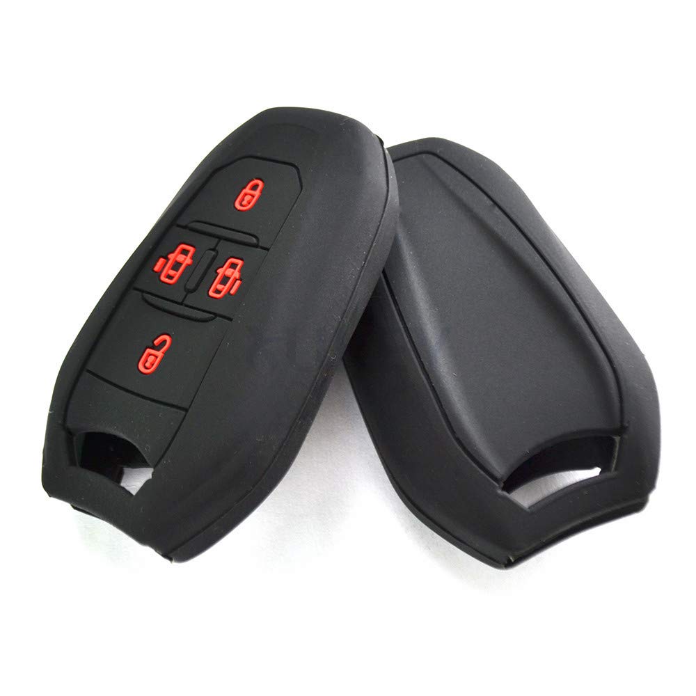 Custodia per telecomando in silicone per chiave auto a 4 pulsanti per Peugeot Traveller Expert per Croen Jumpy Spedizione SpaceTourer Supporto per pelle  34