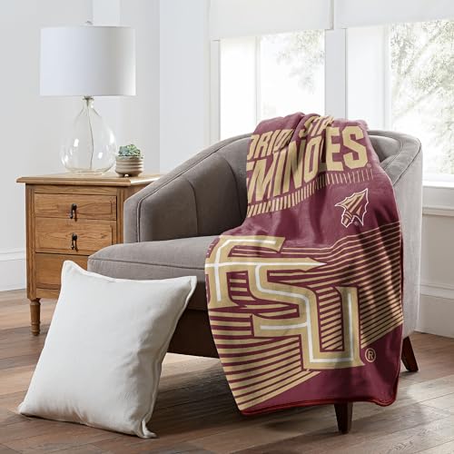 Florida State Seminoles 60" x 80" NCAA Officially Licensed Fleece Blanket – Oversized Ultra-Soft Bed or Couch Blanket for Dorms, TV Nights, Tailgating & College Fan Gifts