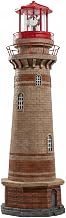 EUROtops Solar Lighthouse Cape Arkona Garden Light LED with Twilight Sensor, Hand-Painted Maritime Decoration, IP44