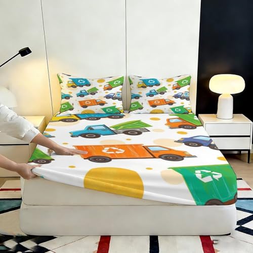 Drap housse antidérapant lavable en microfibre 3D