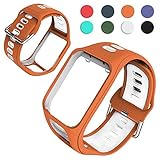 ⌚️【Tamaño libre】-- Hay varios colores disponibles y la longitud de la correa con agujeros es ajustable, que se adapta a las muñecas de 6.1 "a 8.6", tanto para hombres como para mujeres. El uso de antideslizante, sudor, sensación cómoda, uso diario y nocturno perfecto, no agrega carga durante el ejercicio