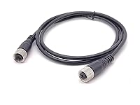 Vista 9 de Elecbee Conector M12 macho a doble hembra de doble extremo de cable hembra a macho M12 conector (A-Code 5 Pin recto 0.5M/1.6ft)