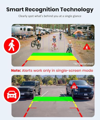 Image of AUTO-VOX 2 Solar Magnetic Wireless Backup Camera, Watch Rear and Side Views