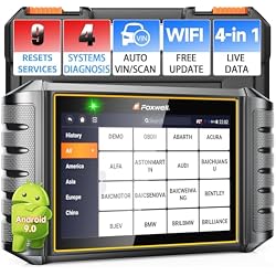 2025 FOXWELL NT716 OBD2 Scanner Bidirectional Control 9+ Resets Scan Tool ABS SRS Transmission Engine Diagnostic Code Reader WiFi Update Injector Coding/D-P-F/BMS/ABS Bleed/Oil/EPB/TPMS/SAS/Throttle