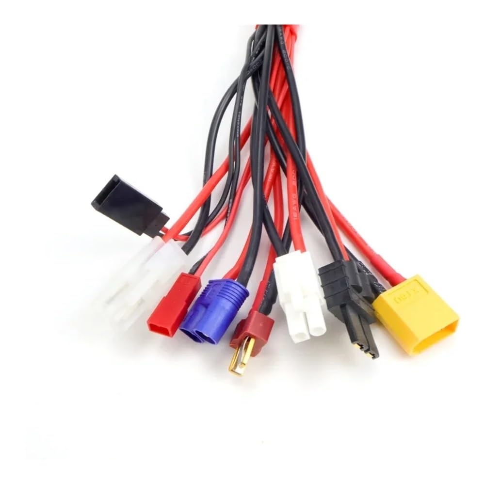 Connettore Adattatore Caricabatterie Cavo Batteria con 8 in 1, Banana 4,0 Mm, XT60, TRX, Lipo for Drone RC(8in1 XT60 Input)
