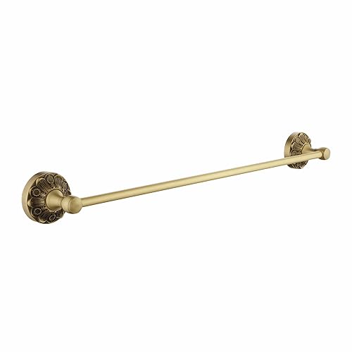 Antique Brass Towel Bar Wall Mount, 24 inch Bath Towel