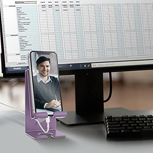 Suporte Para Celular, Acrimet, Smart, Mesa e Parede, Lilás