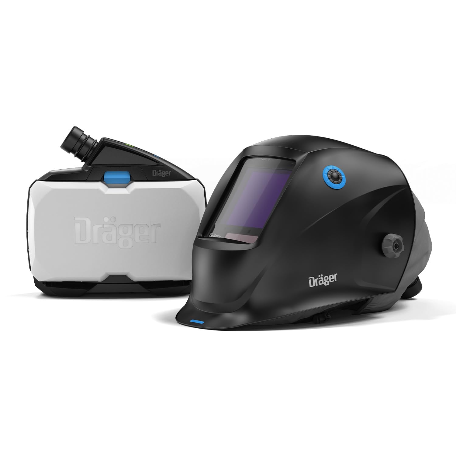 Dräger X-plore 8500 con Casco de Soldador estándar, Kit Completo ARFVA/PAPR con Filtro P R SL para una protección respiratoria contra el Polvo y una Seguridad óptima