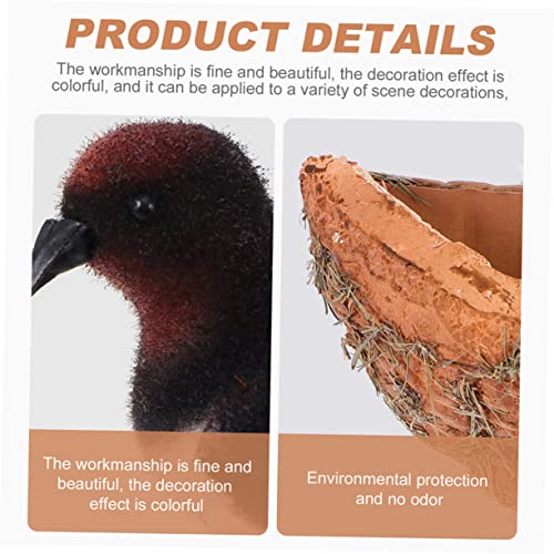 Nids d'oiseaux décoratifs simulation nid hirondelle 6pcs - 15