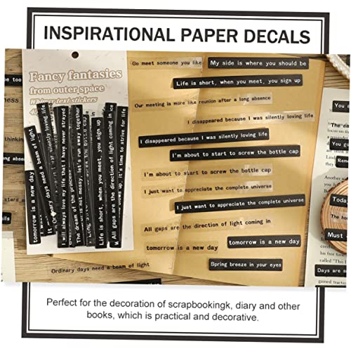 EXCEART 960 Pçs Telefone Água Scrapbook Decalques Para Diário Inglês Personalizado Auto-Inspirador A