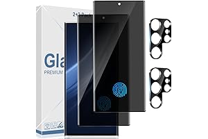 2+2 Pack Galaxy S22 Ultra 5G Privacy Screen Protector and Camera Lens Protection