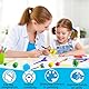 PXBSNB 29 Stück Schwamm Malerei Pinsel Set, Wiederverwendbare Schwammpinsel Set, Bunte DIY Schaumstoffpinsel, Früherziehung Malutensilien Kinder, Verschiedenen Formen Kinder Malwerkzeuge