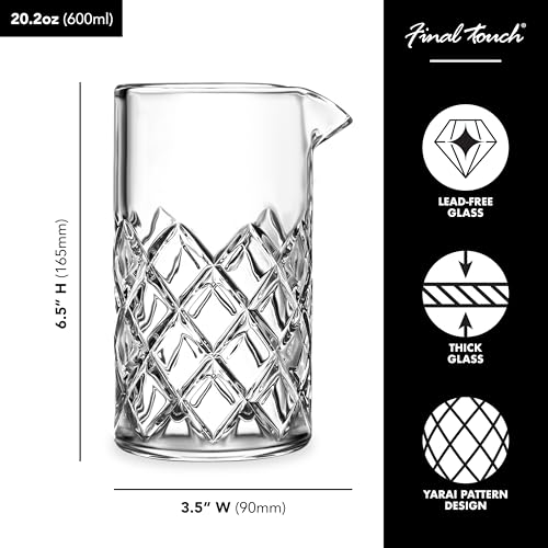 Verre à mélange haut de gamme avec passoire par Final Touch - 7