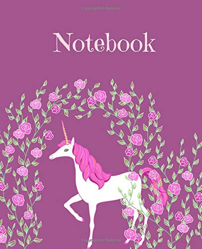 Notebook: Floral Unicorn Notebook