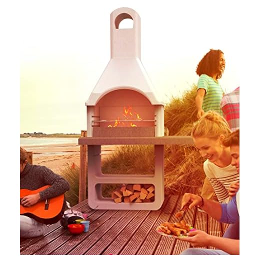 BARBECUE IN MURATURA VENEZIA - LEGNA E CARBONELLA - CONTROCAPPA IN METALLO INCLUSA