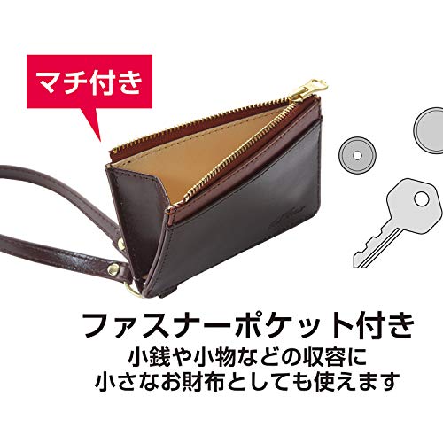 Sekisei Bp-5704 Bell Post Pass Case With Zipper Pocket, Gold #TOP4