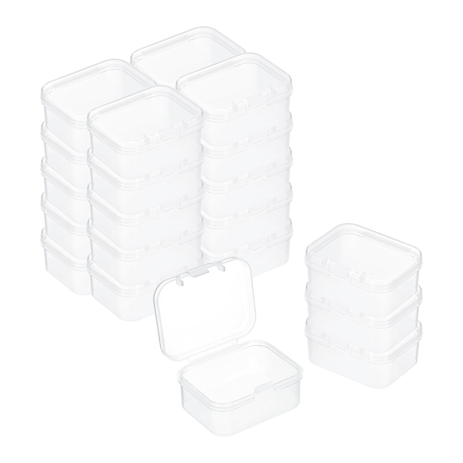 Boîte de rangement perles PATIKIL mini boîtes plastique transparent x24