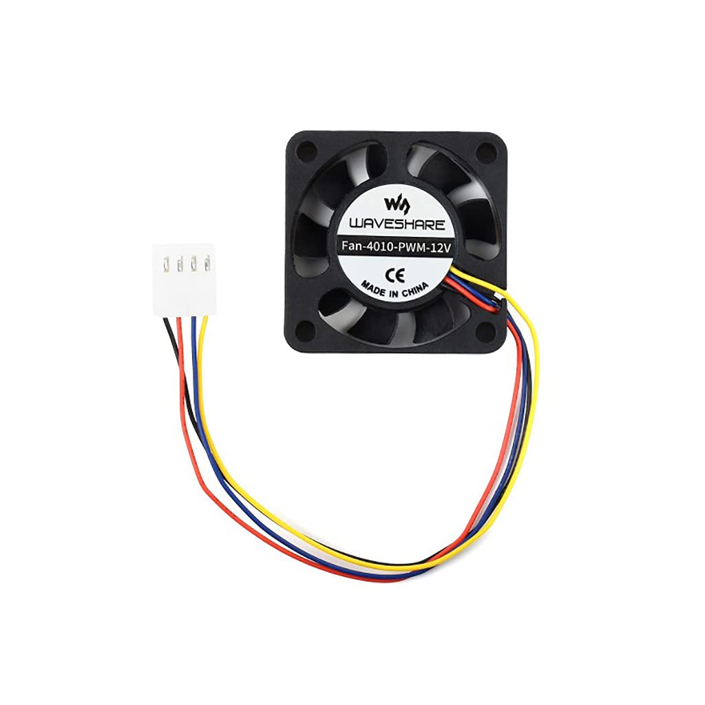12V Dedicated Cooling Fan Designed for Raspberry Pi Compute Module 4 IO Board, PWM Speed Adjustment
