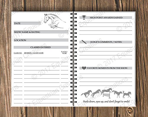 Horse Show Journal: Track Your Results from Equestrian Competitions (100 Pages) - Thumbnail 2