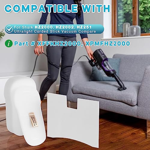 Image of HZ2000 Replacement Filters for Shark Vertex DuoClean Vacuum Cleaner UV580 HZ2000 HZ2002 HZ251 HZ602 HH200 HH202 HZ251 HS152AMZ HZ2003C