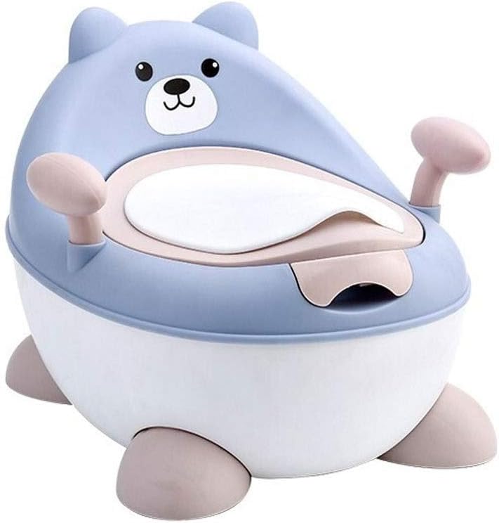 Baby Toilet Detachable Drawer Easy to Clean Portable Travel Reusable Child Potty Toddler Potty Training (Color : Pink) (Blue)