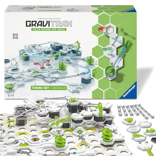 Ravensbuger GraviTrax Theme-Set Obstacle 22425, Interaktives Kugelbahnsystem, Kombinierbar mit Allen Starter-Sets, Extensions und Elements, Konstruktionsspielzeug für Kinder ab 8 Jahren