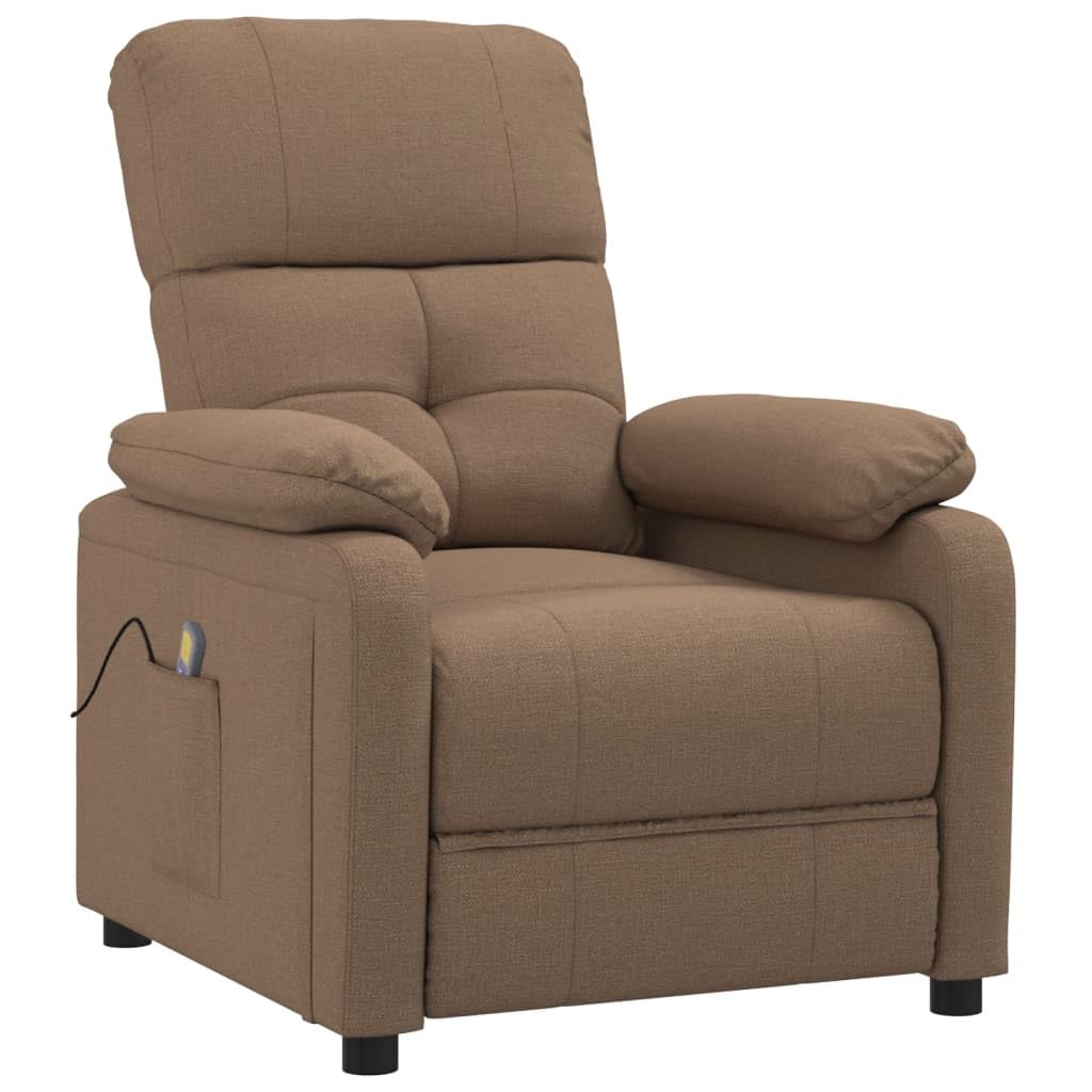 Teenpull Massage Chair Recliner Heat Relaxing, Home Office Massager, Seat Reclining, Comfort, Body Chairs (Brown)