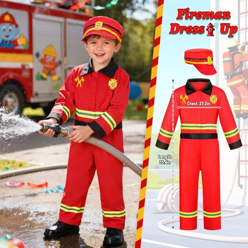 Disfraces para niños 4 sets astronauta, policía, bombero, ingeniero miniatura 3