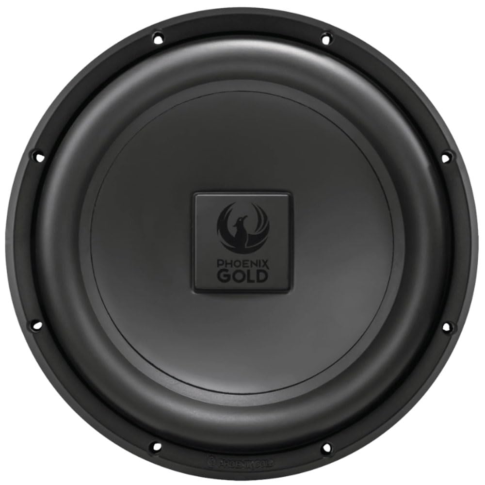 Phoenix Gold RX2 12"" 200W Single 4-Ohm Subwoofer, Black