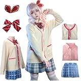 FYQUEO Akiyama Mizuki Cosplay School Uniform Mizuki Costume Dress Outfit Suit for Halloween Party