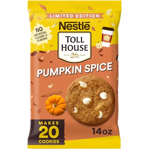 Nestle Toll House Pumpkin Spice Cookie Dough with Premier White Morsels - Pumpkin Spice Cookies Sweet Seasons Collection 14 Oz