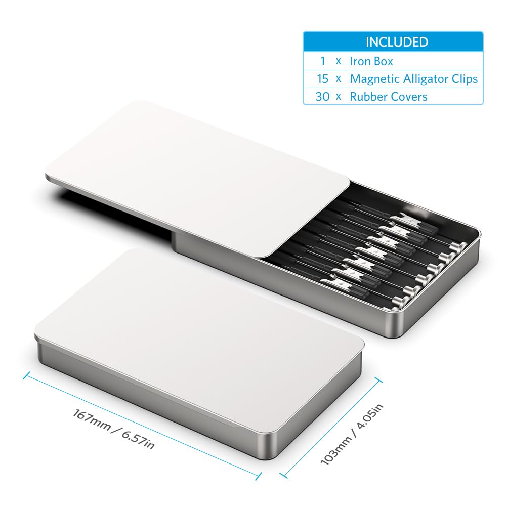 Actekart Metal Model Painting Stand Base and 15PCS Magnetic Alligator Clip Sticks Set for Airbrush Model Coloring Hobby Crafts DIY Tools - Image 5