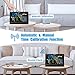 Geevon Weather Stations Wireless Indoor Outdoor Multiple Sensors, Color Display Digital Weather Thermometer with Atomic Clock, Barometer, USB Charge and Adjustable Backlight